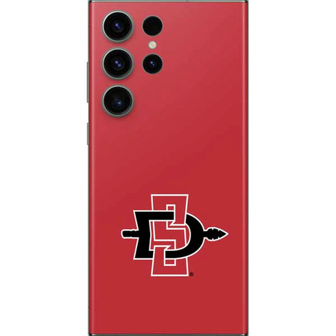 San Diego State University Aztecs Red Logo Galaxy Skins